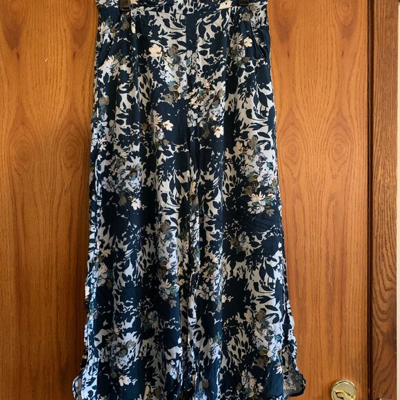 Intimately by Free People Turquoise Teal Flowy Pants | Size L - Picture 1 of 9